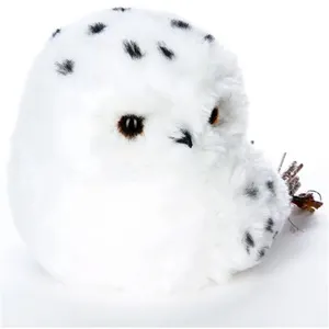 Comparateur de prix : ATMOSPHERA Statuette Déco "Hibou Fourrure" 21cm Blanc