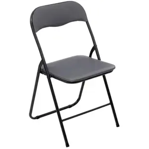 Comparateur de prix : ATMOSPHERA Ac-deco - Chaise D'appoint Pliante pvc Grise Five