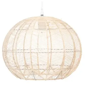 Comparateur de prix : ATMOSPHERA Suspension en rotin - Ø 38 x H 32 cm - Beige