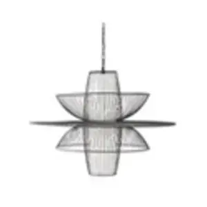ATMOSPHERA CREATEUR D'INTERIEUR Suspension filaire en métal - Ø 77 cm - Noir