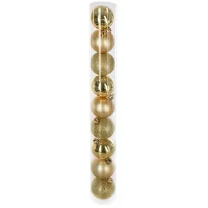 Comparateur de prix : JJA OSE - Boules de sapin de Noël or, argent, rouge ou blanc - X9 - - Or