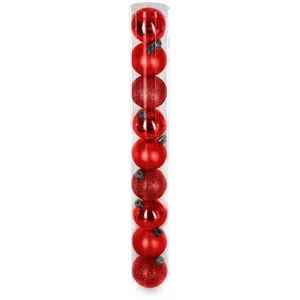Comparateur de prix : OSE - Boules de sapin de Noël or, argent, rouge ou blanc - X9 - - Rouge