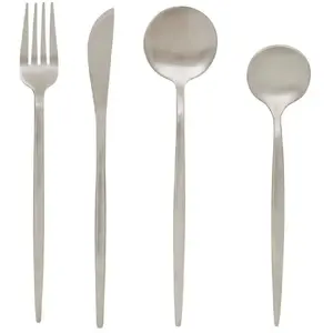 Ménagère 24 Pièces en Inox Sky Lounge 22cm Argent pas cher