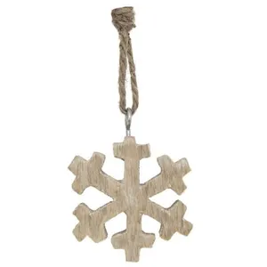 Comparateur de prix : Feeric Lights & Christmas Sujet de Noël Flocon "Glacé" 5cm Naturel