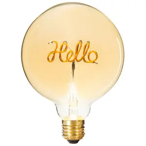 Comparateur de prix : ATMOSPHERA Créateur d'intérieur - Ampoule Décorative à Filament Hello 17cm Ambre