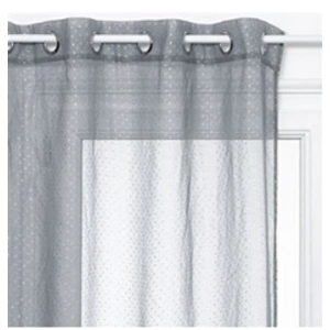 Voilage 3D - gris - 140x240 cm - Gris - Atmosphera createur d'interieur pas cher