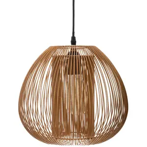 Comparateur de prix : Atmosphera Luminaire Suspension En M?Tal Filaire Cuivre D 28 Cm