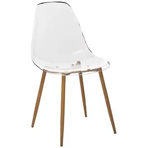 Comparateur de prix : Chaise ATMOSPHERA TAHO   Scandinave moderne, polycarbonate & bois, blanc