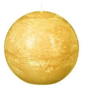 Comparateur de prix : Atmosphera Créateur D'intérieur - Bougie boule rustique jaune 445g
