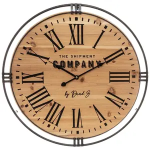Comparateur de prix : Horloge Colonial bois D58cm - Atmosphera créateur d'intérieur