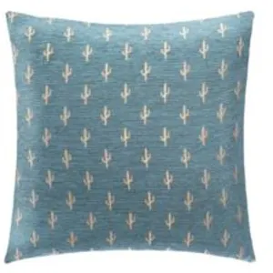 Comparateur de prix : Atmosphera Créateur D'intérieur - Housse de coussin Chiara bleu 40x40cm