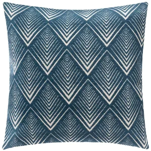 Housse de coussin Chiara geo bleu 40x40cm Atmosphera Créateur D'intérieur