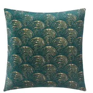 Atmosphera Créateur D'intérieur - Housse de coussin vert cèdre 40x40cm