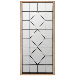 Comparateur de prix : Miroir - métal & bois H165 cm - Marron - Atmosphera createur d'interieur