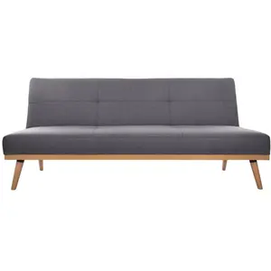 Canapé convertible Dohan 3 places gris ardoise Atmosphera Créateur D'intérieur pas cher