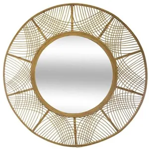 Atmosphera Miroir en bambou - Ø 89 cm - Beige pas cher