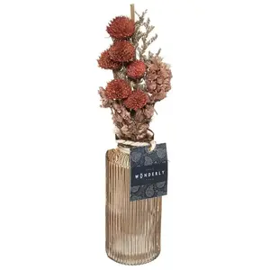 Bouquet de fleurs séchées Wonder H28cm Atmosphera Créateur D'intérieurVendu parcdiscount