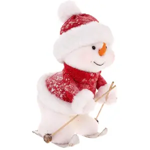 Feeric Light & Christmas Déco de Noël Figurine à Ski blanc & rouge H 37 cmVendu parcarrefour