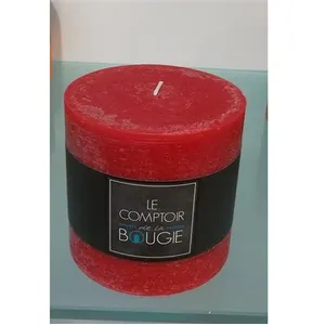 Bougie rustique - rouge - 663g - Rouge - Atmosphera createur d'interieur pas cher