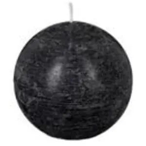 Ac-deco - Bougie boule rustique noir 445g - Atmosphera créateur d'intérieur
