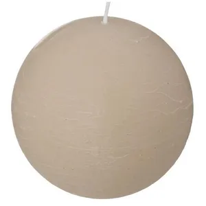 Bougie boule rustique gris taupe 445g Atmosphera Créateur D'intérieur