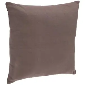 Comparateur de prix : ATMOSPHERA Coussin déhoussable - 38 x 38 cm - Coton et polyester - Taupe