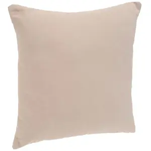 Comparateur de prix : Coussin déhoussable Anjali coton beige 38x38cm - Atmosphera créateur d'intérieur
