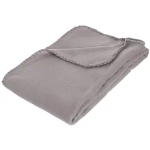 Comparateur de prix : Atmosphera Plaid Polaire - Gris - 125x150 cm