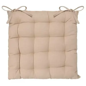Comparateur de prix : Galette de chaise Anjali beige 38x38cm - Atmosphera créateur d'intérieur