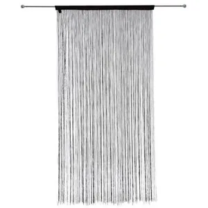 Comparateur de prix : Rideau fil - noir - 90x200 cm - Noir - Atmosphera createur d'interieur