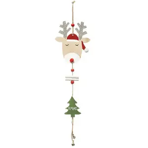 FEERIC LIGHTS & CHRISTMAS Déco de Noël Renne avec déco en Bois H 45 cmVendu paramazon