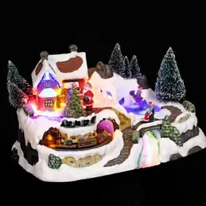 Comparateur de prix : FEERIC LIGHTS & CHRISTMAS Village de noël animé & lumineux modèle traîneau - Multicolore