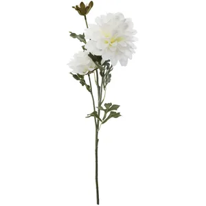 Comparateur de prix : Atmosphera Créateur d'intérieur - Fleur Artificielle Dahlia 62cm Blanc