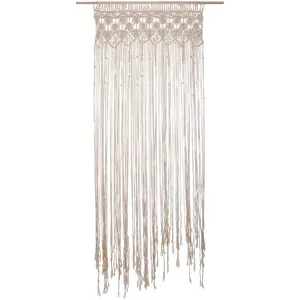 Comparateur de prix : Atmosphera - Rideau fil macramé été indien 90X200 Beige