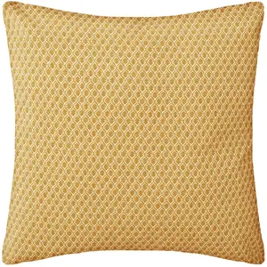 Comparateur de prix : Atmosphera - Coussin en coton à motif Otto - 38 x 38 - Ocre - Otto
