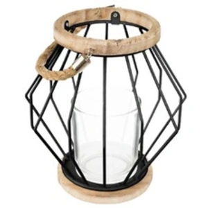 Comparateur de prix : ATMOSPHERA Créateur d'intérieur - Lanterne à Suspendre en Métal Aeros 19cm Noir