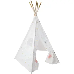 Comparateur de prix : Tipi enfant blanc & doré - Blanc - Atmosphera createur d'interieur