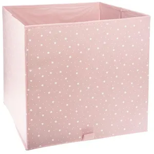 Comparateur de prix : Atmosphera Créateur D'intérieur - Bac de rangement Etoile rose 29x29cm