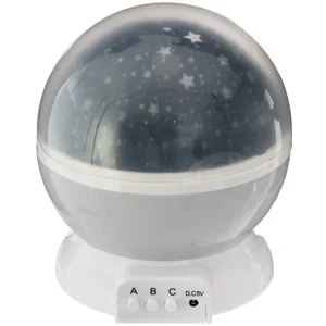 Comparateur de prix : Atmosphera - Veilleuse projecteur rotative étoile - Gris