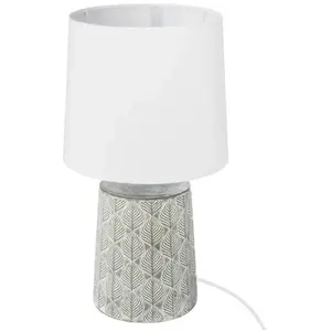 Comparateur de prix : Atmosphera Créateur D'intérieur - Lampe Cyril céramique gris H36cm