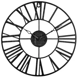 Comparateur de prix : Atmosphera Pendule murale en métal Vintage Industriel noir D 36,5 cm