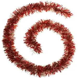 Feeric Light & Christmas Guirlande de Noël large 10 cm Rouge et Or Longueur 2 mètres pas cher