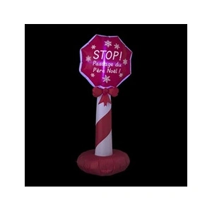 Féeric lights & Christmas Pancarte père Noël 152 cm gonflable électrique lumineux pas cher