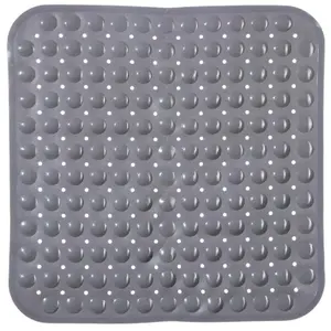 5five - tapis anti-dérapant 54x54cm gris pas cher