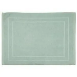 Comparateur de prix : Atmosphera Tapis de salle de Bain en coton Vert c?ladon 50 x 70 cm