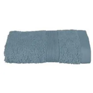 Comparateur de prix : EDM Serviette invité Praia coton bleu orage 30x50cm Atmosphera Créateur D'intérieur
