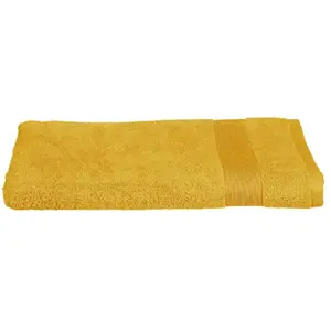 Comparateur de prix : Drap de bain Essentiel coton jaune 100x150cm Atmosphera Créateur D'intérieur