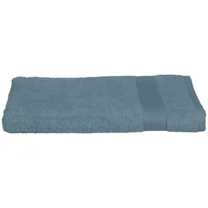 Drap de bain Praia coton bleu orage 100x150cm Atmosphera Créateur D'intérieur pas cher