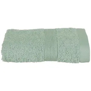 Comparateur de prix : AC-DECO Atmosphera Créateur D'intérieur - Serviette invité Essentiel coton vert 30x50cm
