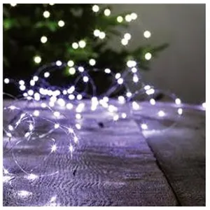 OSE Guirlande Lumineuse Extérieur 10 m 100 MicroLED Blanc froid 8 jeux de lumière pas cher